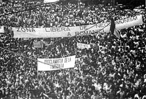 Manifestația din 1990 din Piața Universității în două dintre ziarele vremii (I)